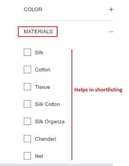 material filter